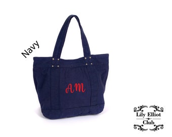 Tote Bag / Monogrammed  Bag / Personalised Gift / Initials / Travel Essential / Stylish Casual
