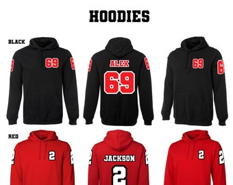 Personalised hoodie, t-shirt, crew-neck, jumper, jersey. custom jumper, birthday gift, unique present