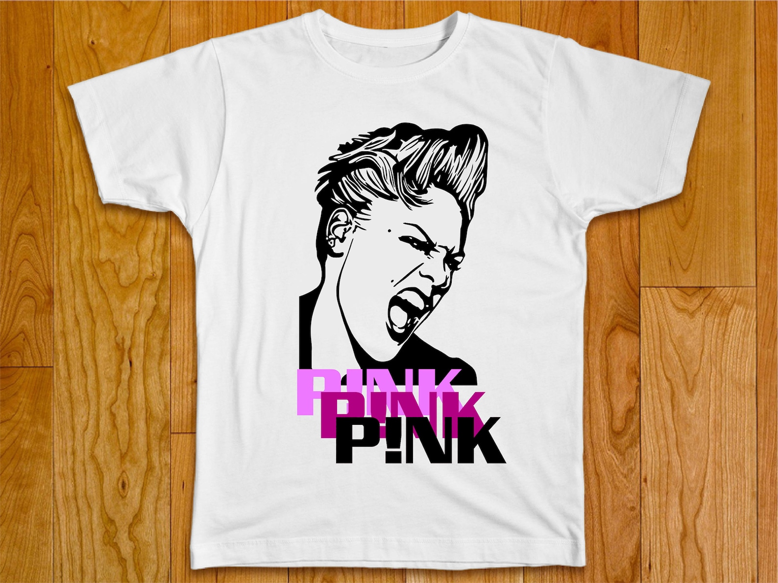Pink Tshirt/pink Singer/music Etsy