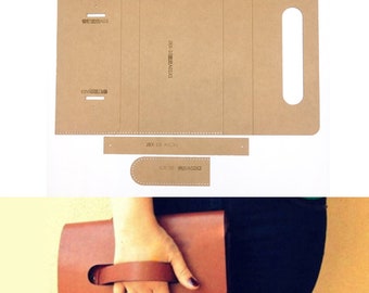 Build along Leather tote bag pdf pattern instruction | Etsy