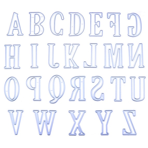 5CM Large Big Alphabet Letters Cutting Dies Stencils Metal for DIY Scrapbooking