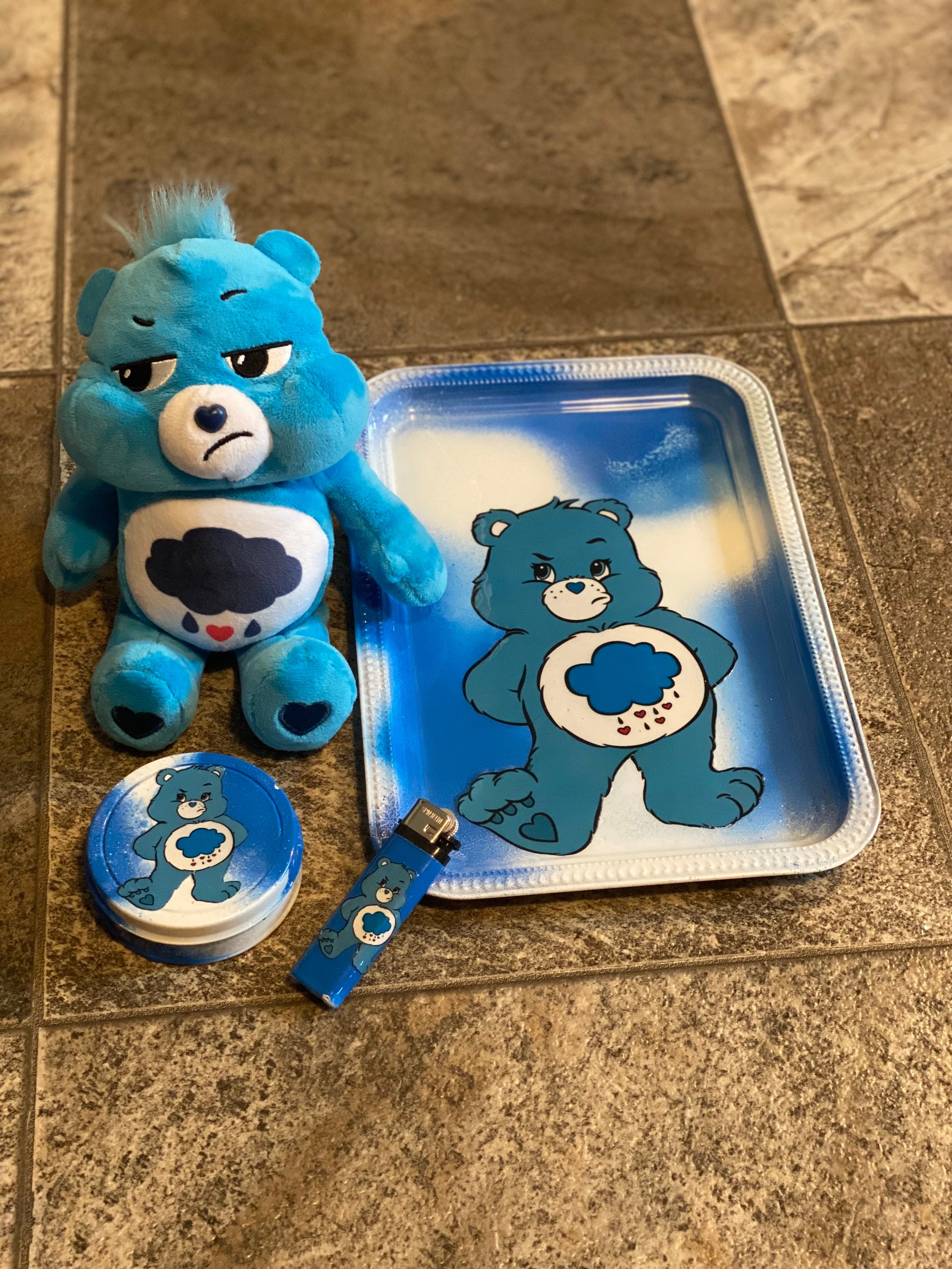Rolling TrayAsh TrayStash JarLighterCare Bears Blue Etsy