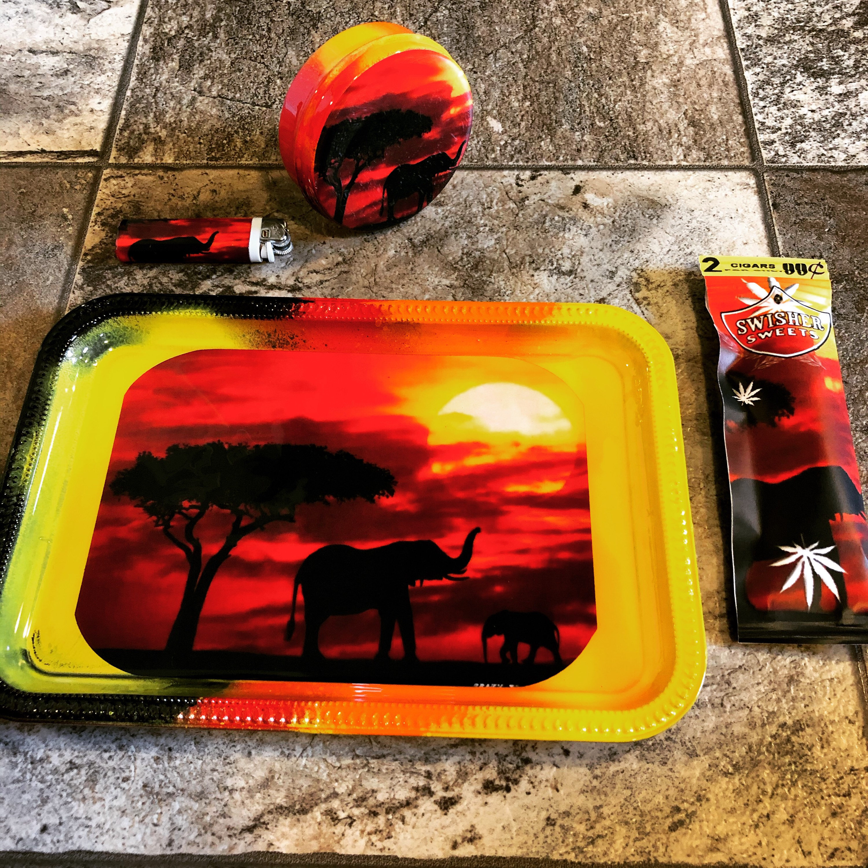 CUSTOM Rolling Tray Set Any Design Etsy