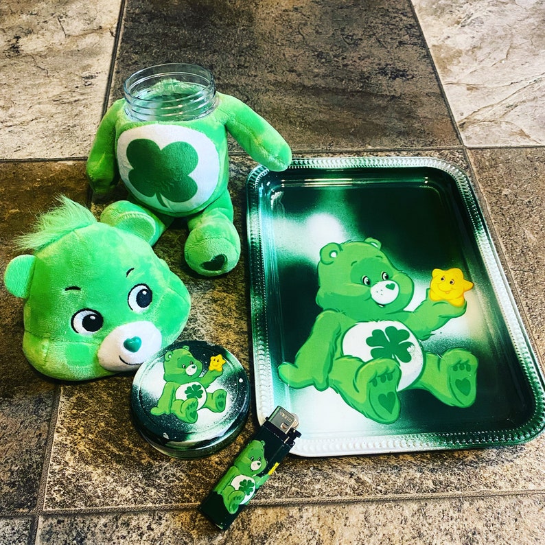 Rolling TrayAsh TrayStash JarLighterCare Bears Green Etsy