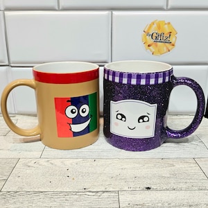 2pc PB&J  Mug Set, Coffee Mugs, Drinkware, Tea, Cocoa