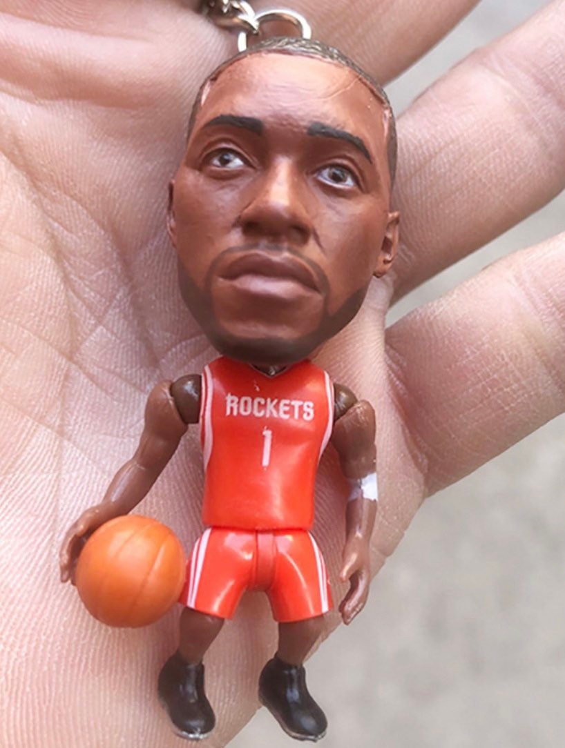 NBA Mini Figure Throwback Player Keychain Basketball Souvenir Etsy