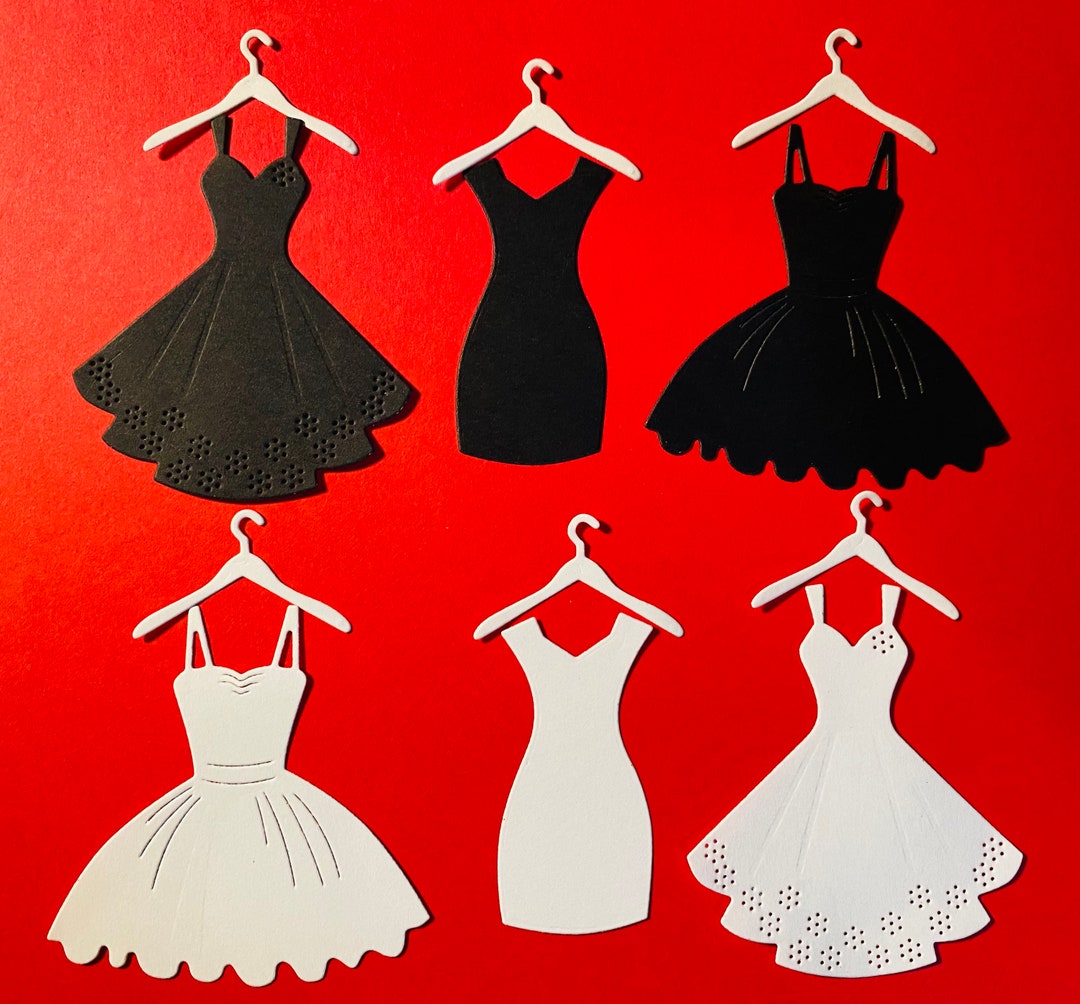 Dress Die Cuts Art Journal Dress Collage Dress Card Dress Die Cuts