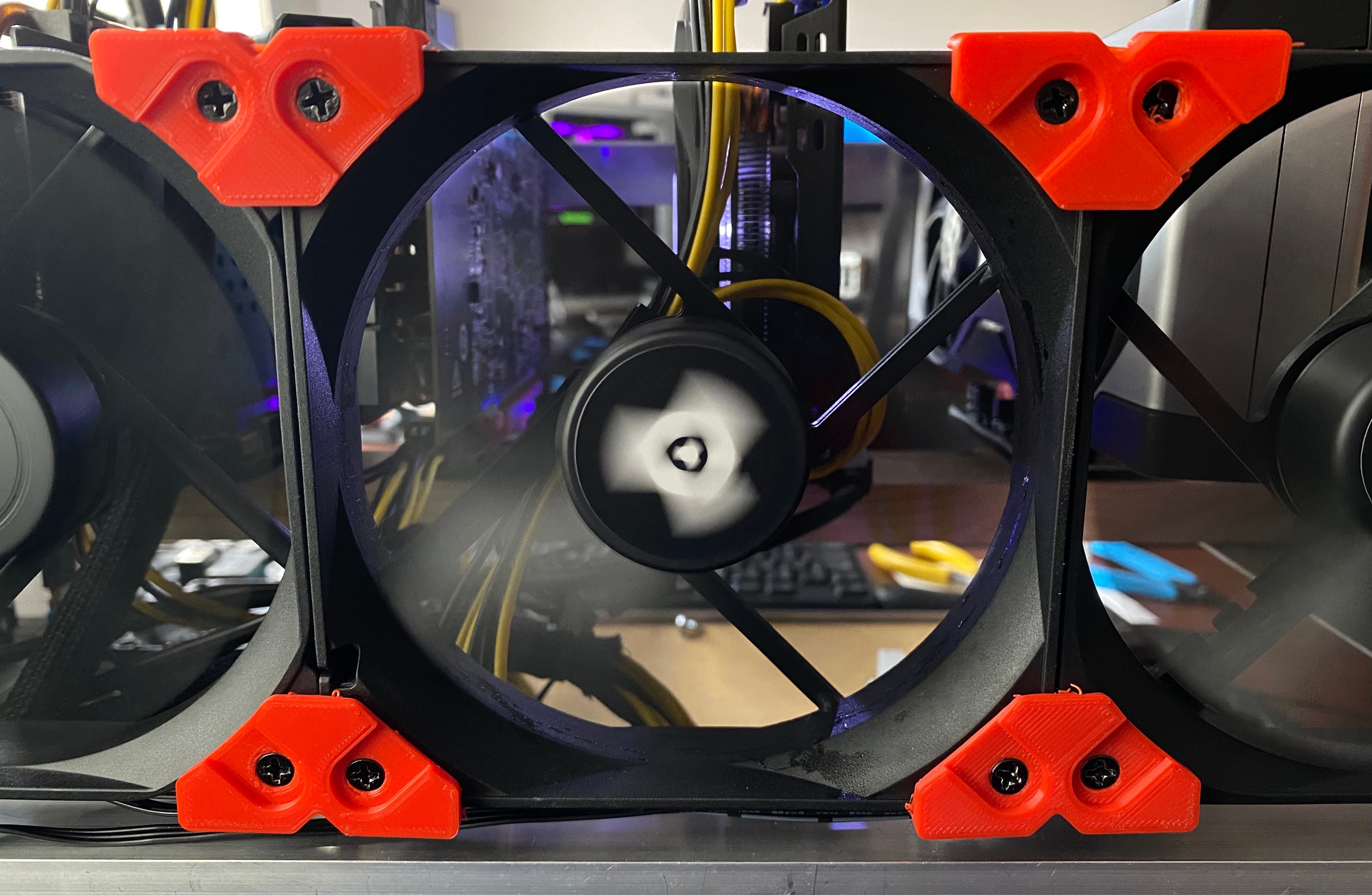 Mining Rig Fan Connector / Joiner 120mm 