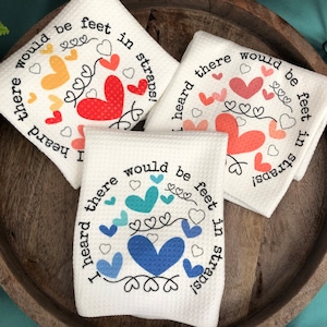 Pilates feet in straps gift, &quot;I heard there would be feet in straps&quot; Pilates instructor gift, Pilates enthusiast, spring pilates decor