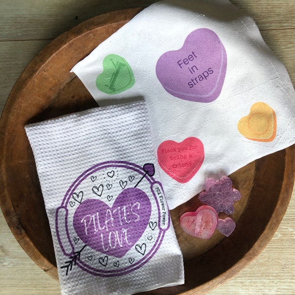 Pilates Love Lavender towel & Soap Set , Pilates gift set, fun pilates giftsPilates