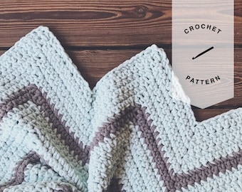 CROCHET PATTERN // Grady Baby Blanket Pattern // Baby Blanket Pattern // Crochet Baby Blanket