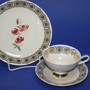 Gareis, Kühnel & Co Waldsassen, 1900 - 1969, collection cup, 3 pcs, lily