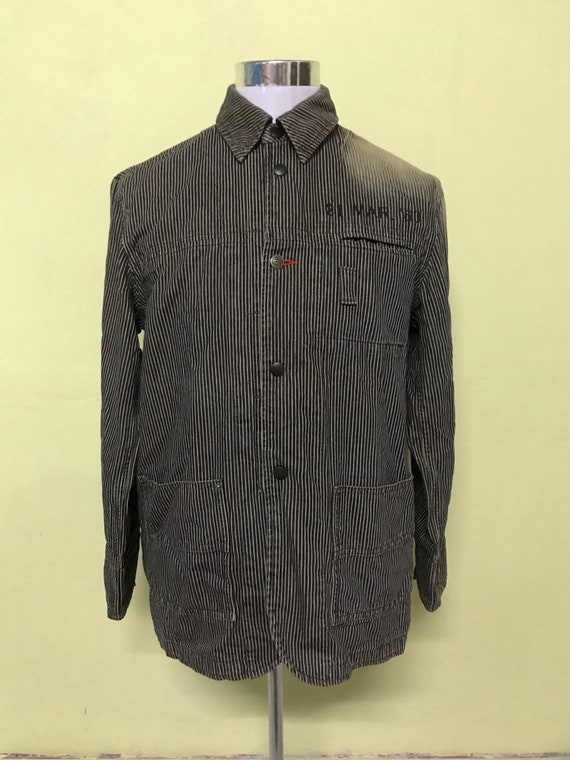 VTG Japanese Brand PPFM Chore Jacket Hikori Workwe
