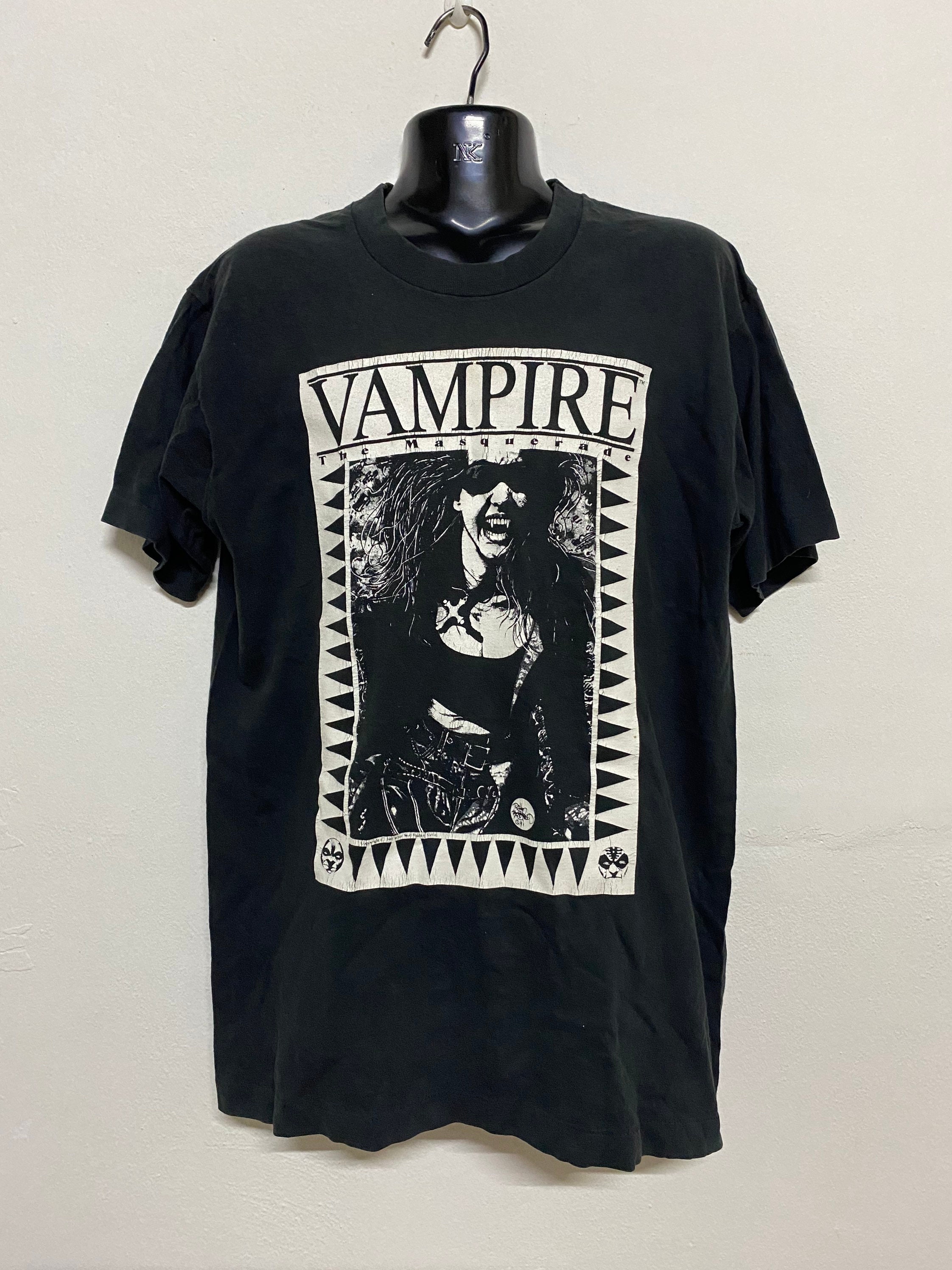 Vintage 90s Vampire the Masquerade Horror Movie Tshirt Size