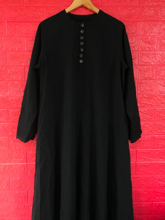 Yohji Yamamoto, Vintage 80s Japanese Designer Y’s Yohji Yamamoto Wool Long Dress Size L