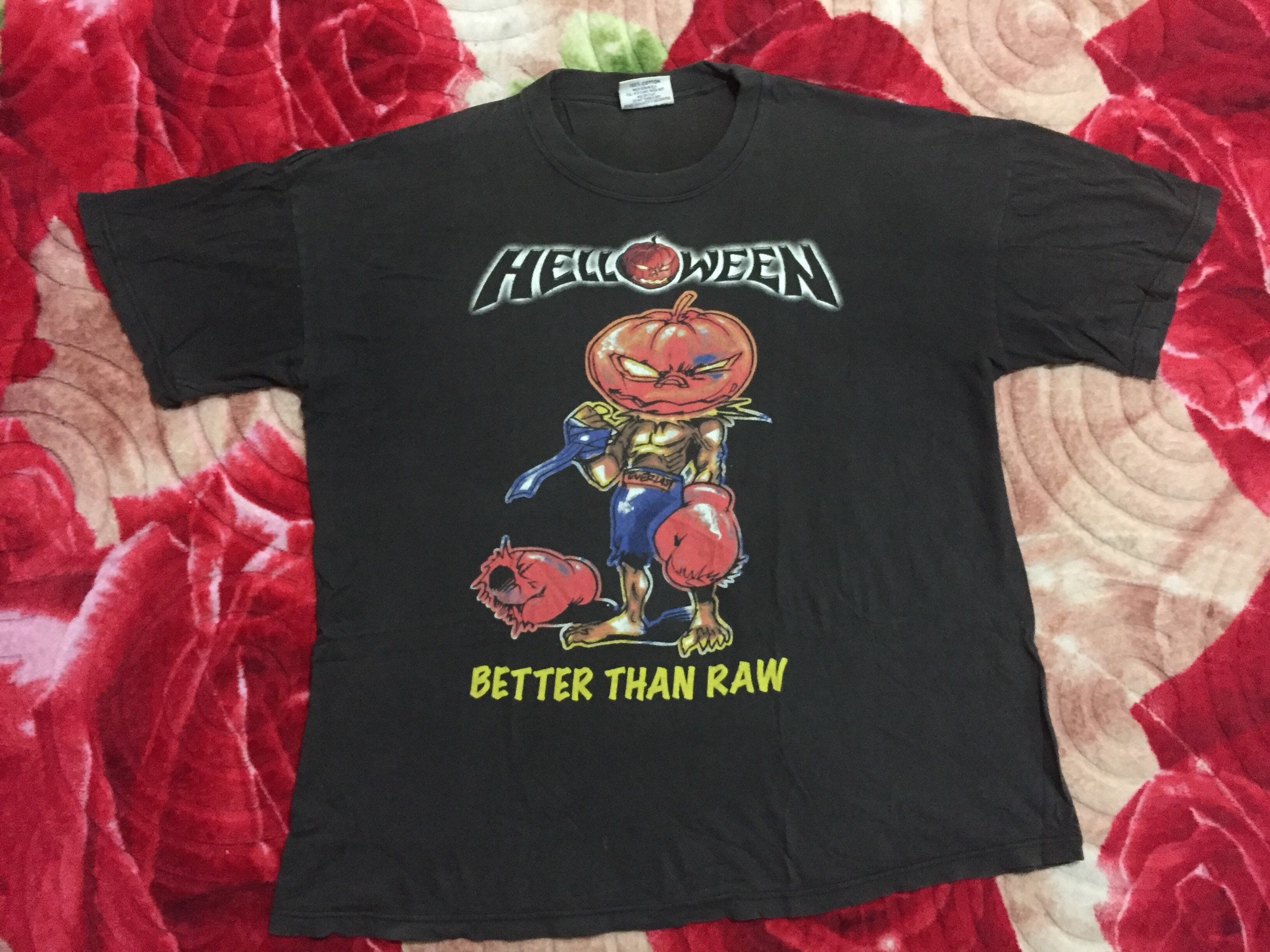 Rare Vintage Helloween Band Shirt Large Size Better Than Raw World