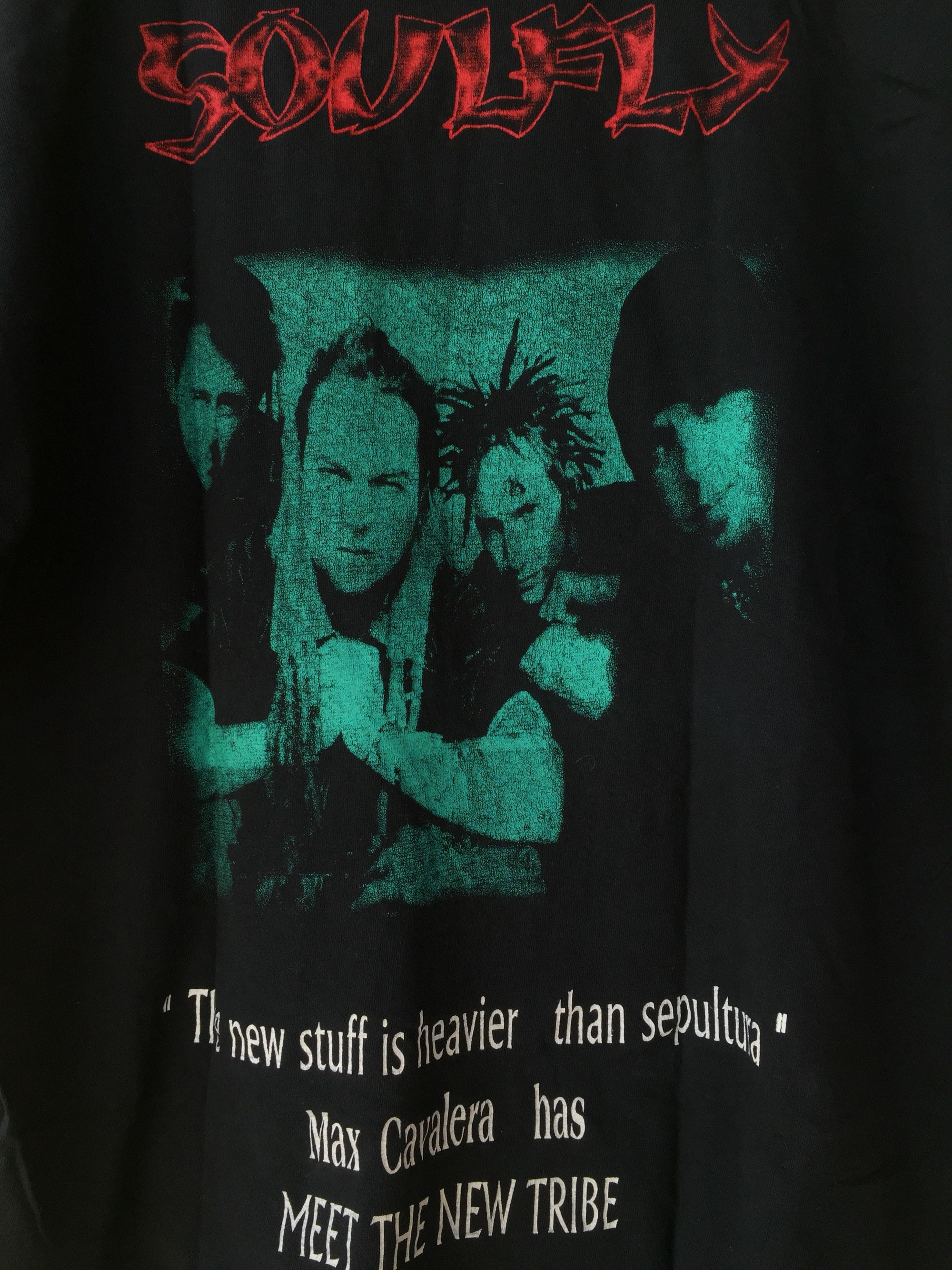 Rare!!vintage 90s Soulfly Band Shirt Xlarge Size the New Rare!!vintage 90s Soulfly Band Shirt Xlarge Size the New