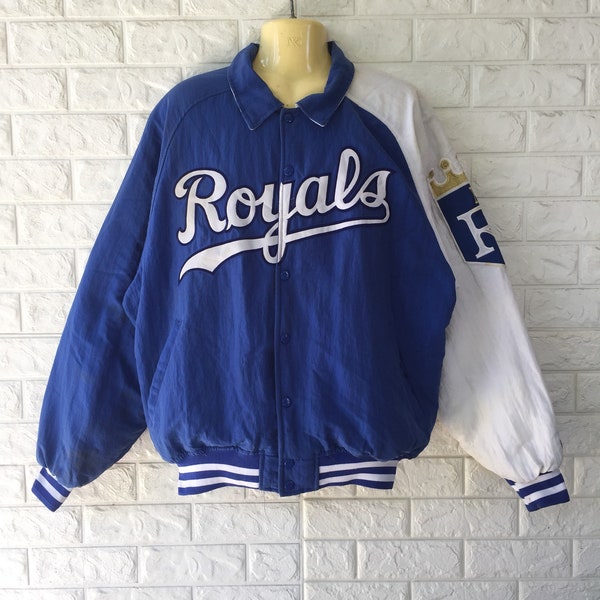 Vintage 90s MLB Kansas City Royals By Starter Varsity Jacket Size L