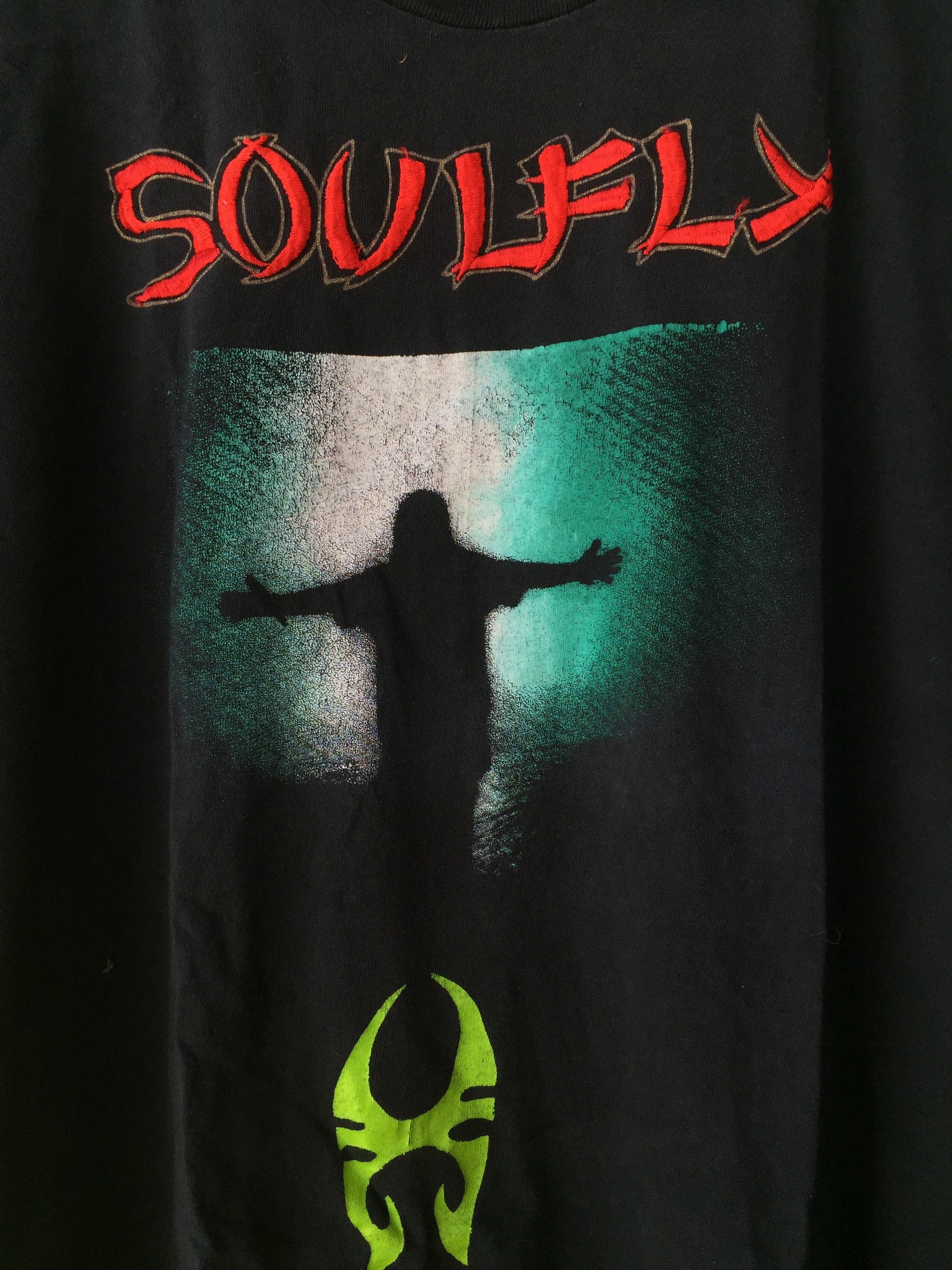 Rare!!vintage 90s Soulfly Band Shirt Xlarge Size the New Rare!!vintage 90s Soulfly Band Shirt Xlarge Size the New