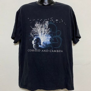 Camiseta vintage de la banda Coheed & Cambria, con su álbum promocional, gira y concierto, talla L