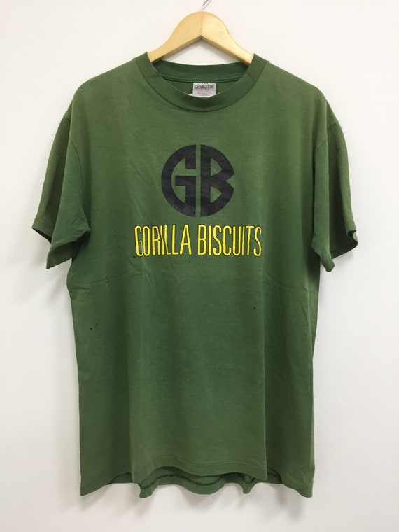 Rare!!! Vintage Gorilla Biscuits Band Shirt Large Size Punk