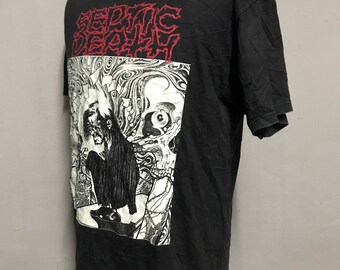 Vintage Septic Death by PUSHEAD Glow in the Dark Tshirt Sz L - Etsy