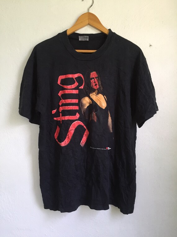 Vintage STING WRESTLING WCW Tshirt Sz L