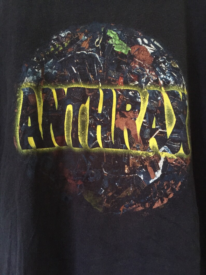 Vintage ANTHRAX band shirt stomp 442 album thrash metal heavy metal genre slayer megadeth metallica exodus pantera iron maiden