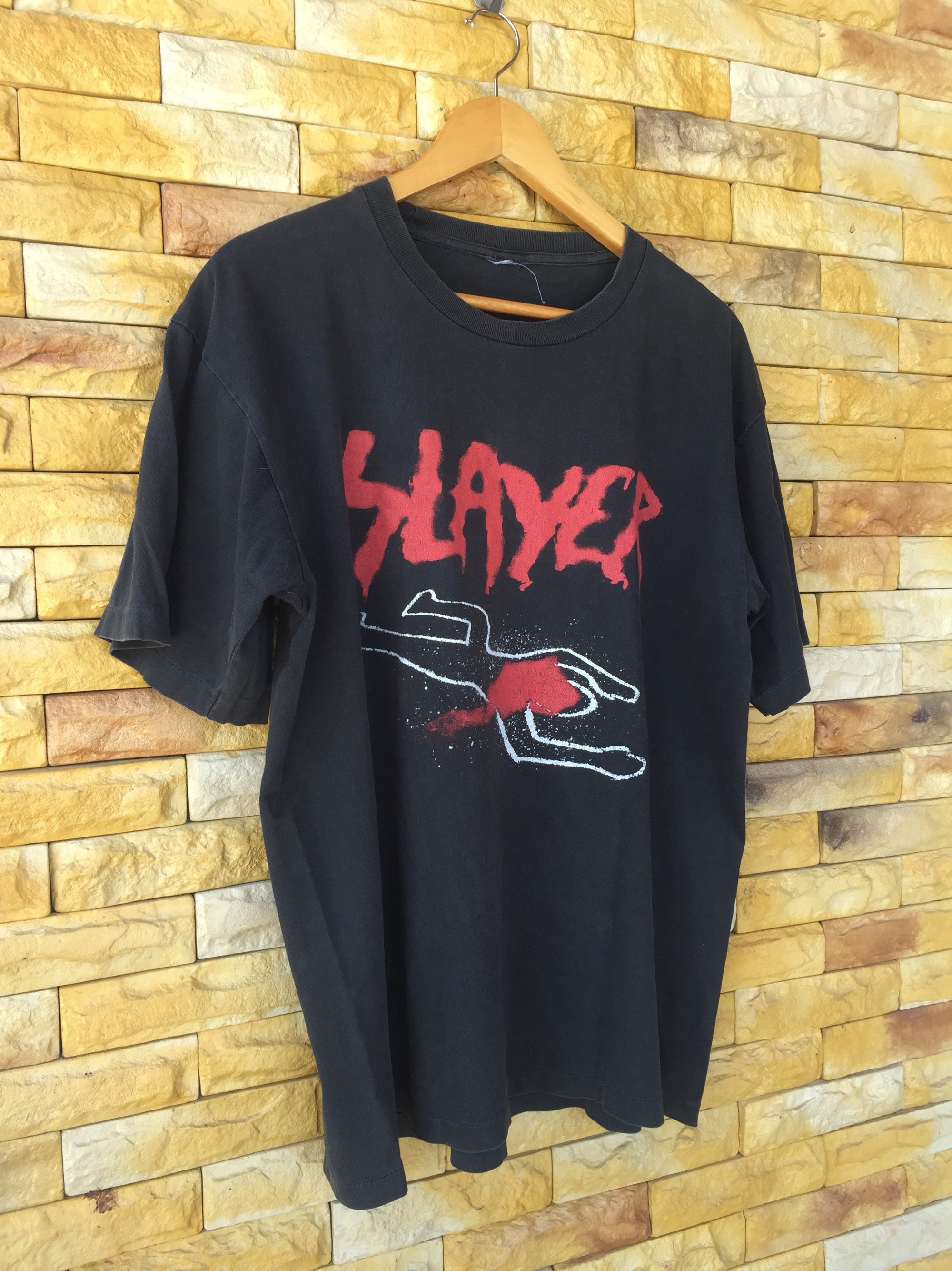90's オフィシャル SLAYER バンド Tシャツ Vintage 90s Slayer Band Shirt Medium Large Size Do Not Cross
