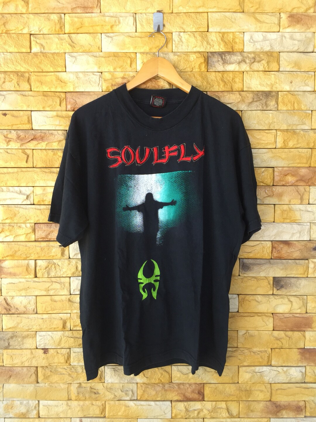 Rare!!vintage 90s Soulfly Band Shirt Xlarge Size the New Rare!!vintage 90s Soulfly Band Shirt Xlarge Size the New