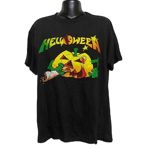 Vintage Helloween Tshirt Size L Nirvana Metallica Slayer The Cure