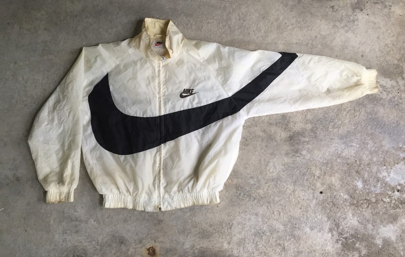 Vintage Nike Big Swoosh Jacket Sz L | Etsy