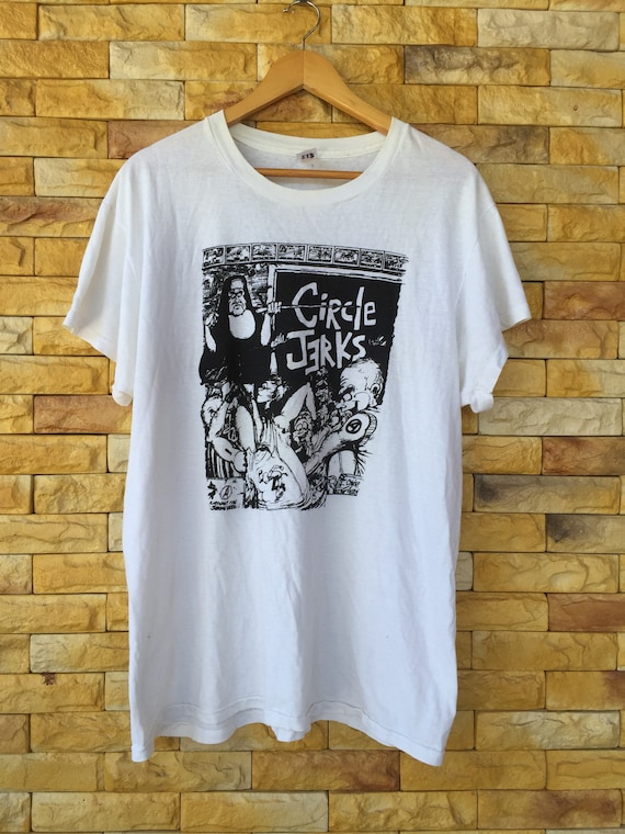 Vintage 90s circle jerks punk band shirt xlarge si