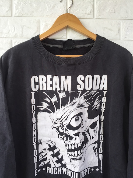 Vintage BOUNTY HUNTER X Cream Soda Crewneck Sweatshirts Skull 