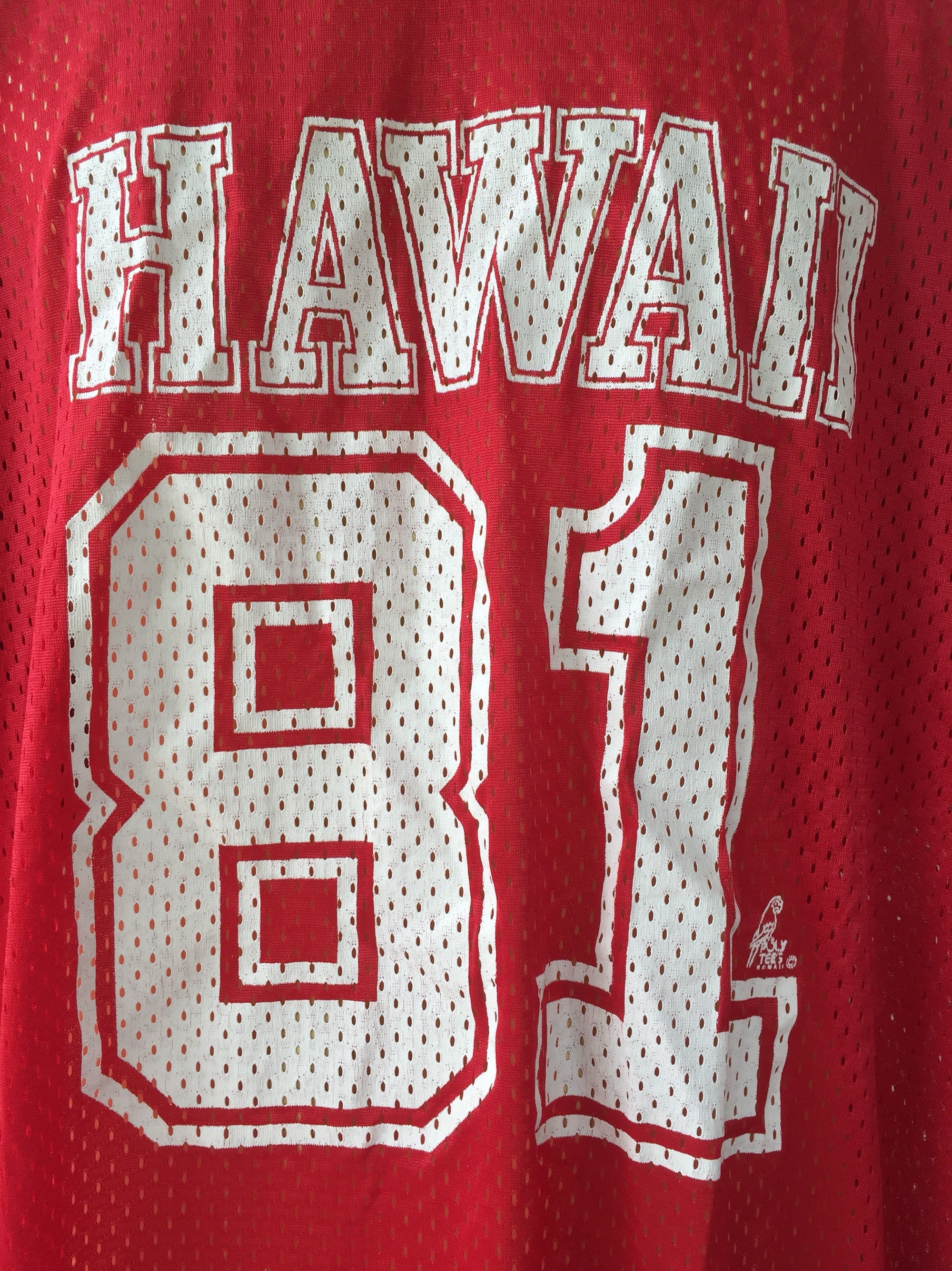 Vintage Hawaii 81 Polytees Raglan Colourblock Tshirt Sz Vintage Hawaii 81 Polytees Raglan Colourblock Tshirt Sz