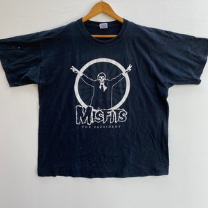 Vintage Misfits For President Promo Album Tour Concert Tshirt Size XL