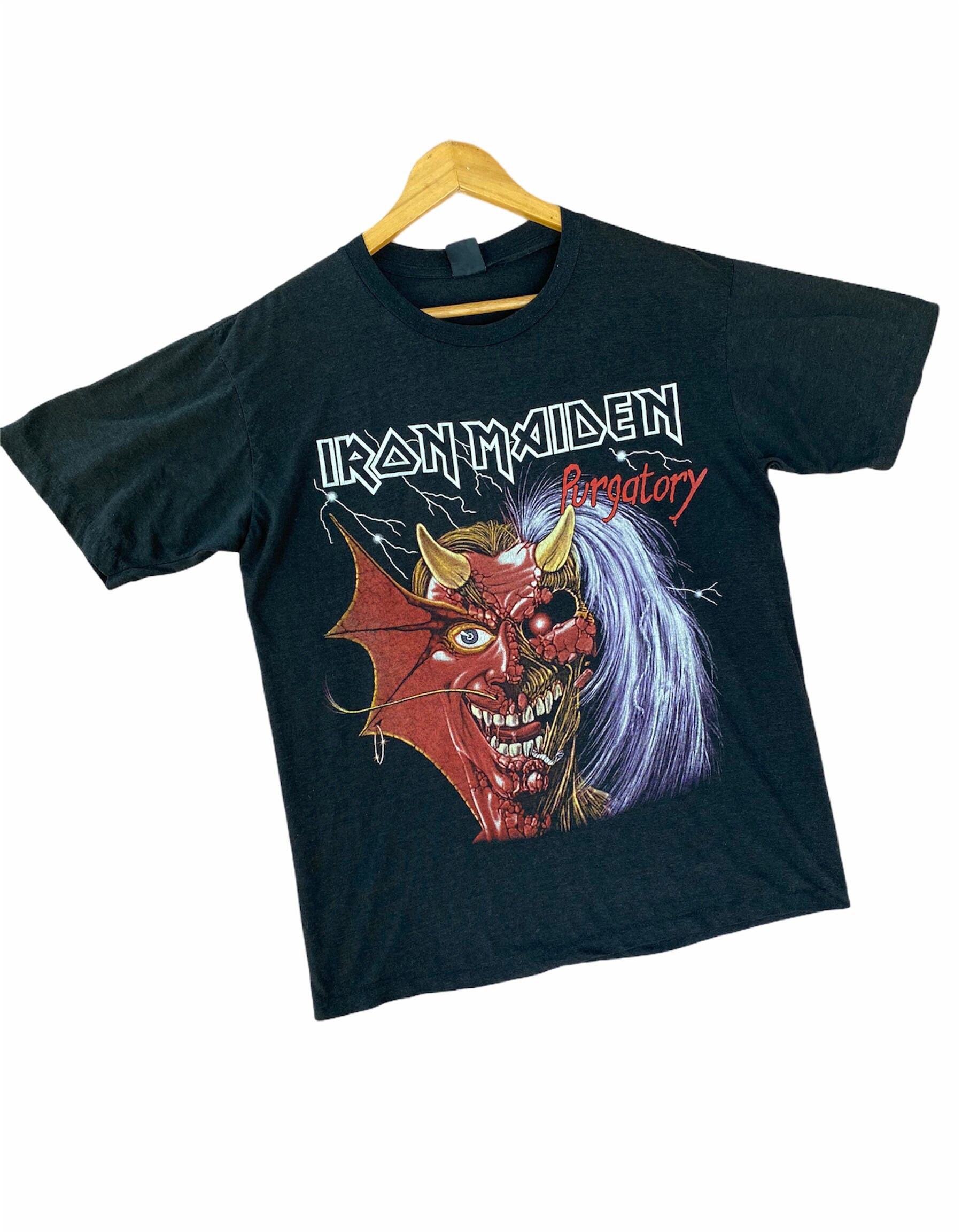 T-shirt Iron Maiden Purgatory World Tour 2003 - Taille XL Homme, Noir | Vintage Fruit Of The Loom