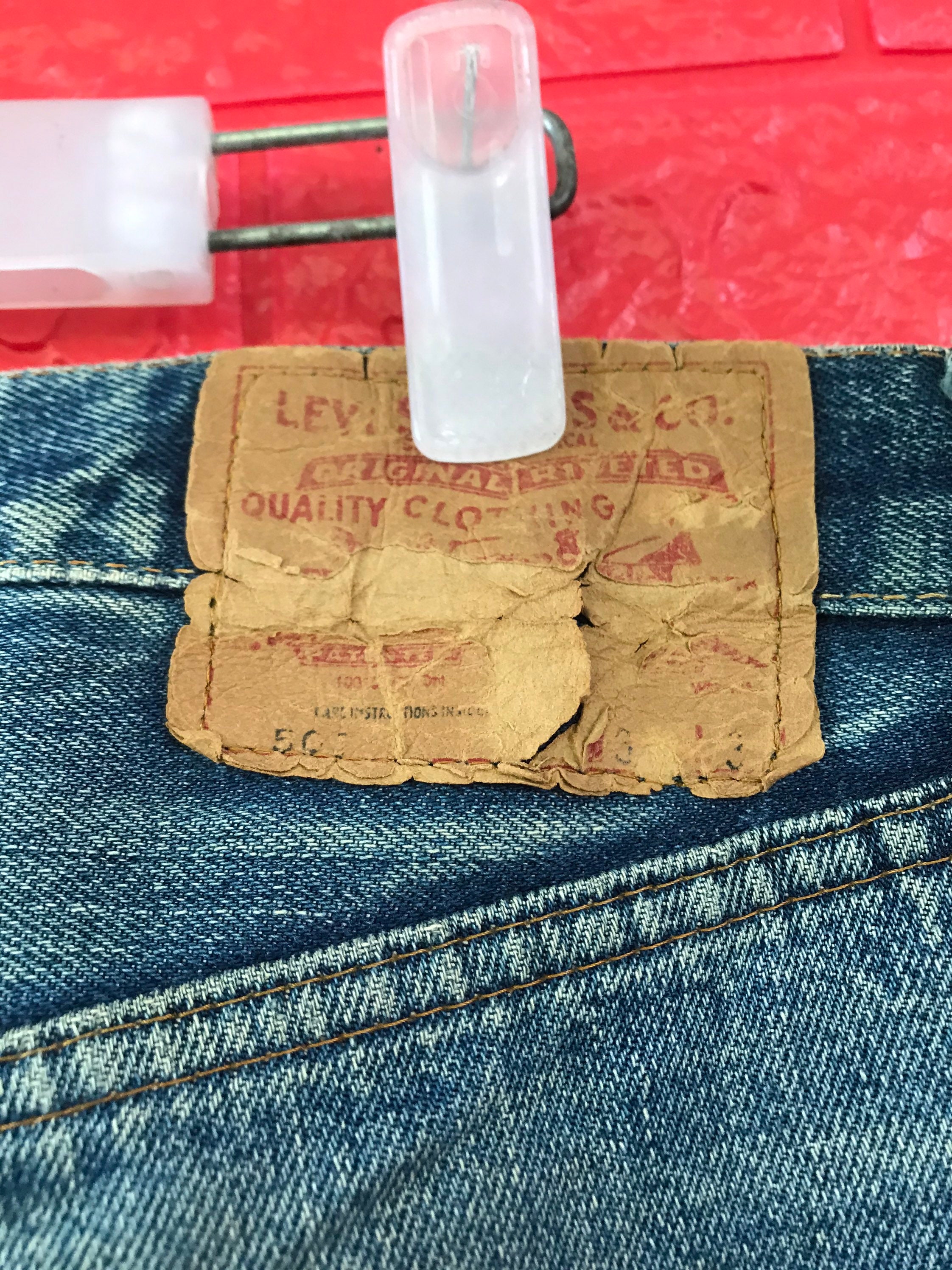 VTG Levis 501 Redline Selvedge Distressed Jeans Made In Usa | Etsy