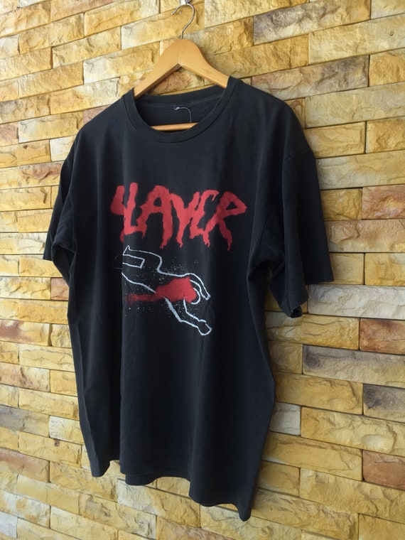 Vintage 90s Slayer Band Shirt Medium Large Size Do Not Cross