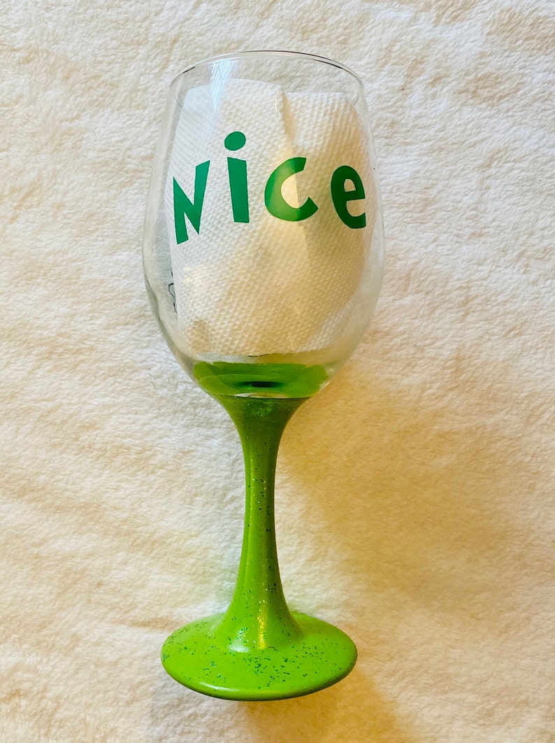 naughty nice wine glass