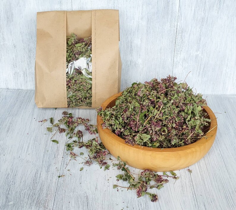 Dried oregano flowers and leaves Dry oregano herb tea Oregano Etsy
