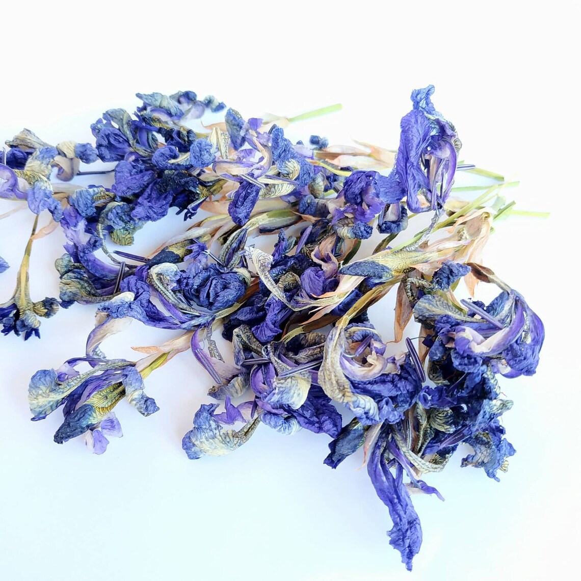 Dried blue iris flowers 12 pcs for resin art. Biodegradable Etsy