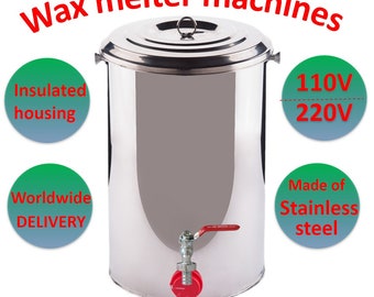 Elektrische kaarswasbrander met directe warmte, werkt zonder water.
