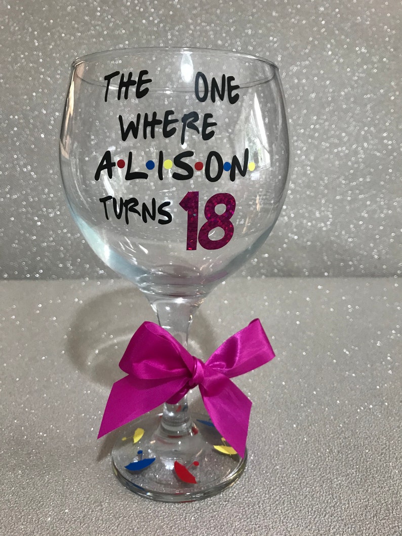 Personalised Gin glass birthday glass gift for her 18th | Etsy