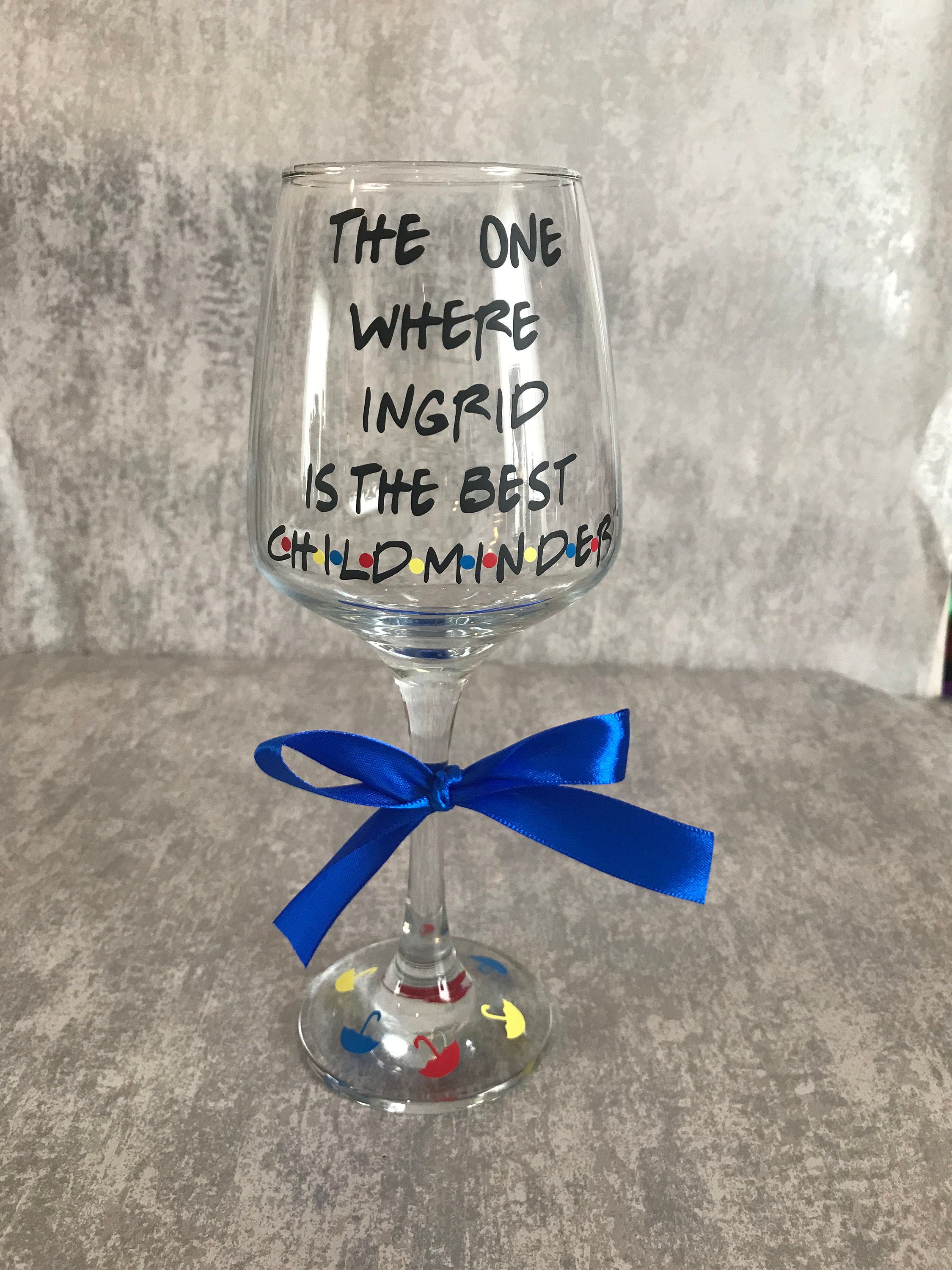 IRN-BRU Teacher Thank You Gift Personalised Highball Drinks Mixer Glass Any Drink 