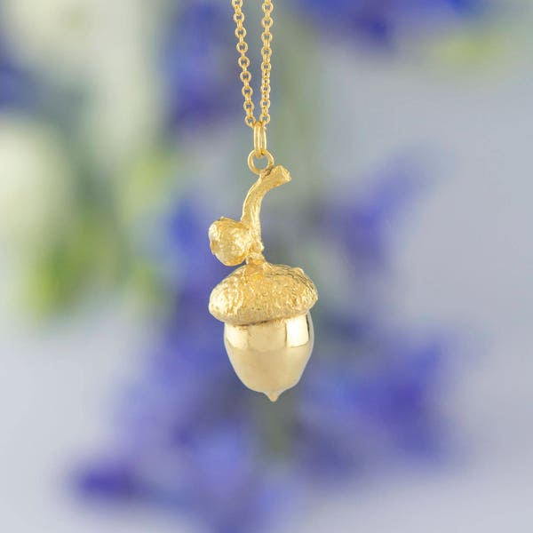 Acorn Necklace - Etsy