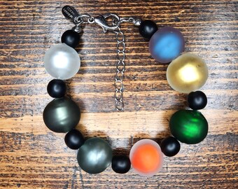 Murano glass murrine millefiori bracelet, modern fashion jewelry