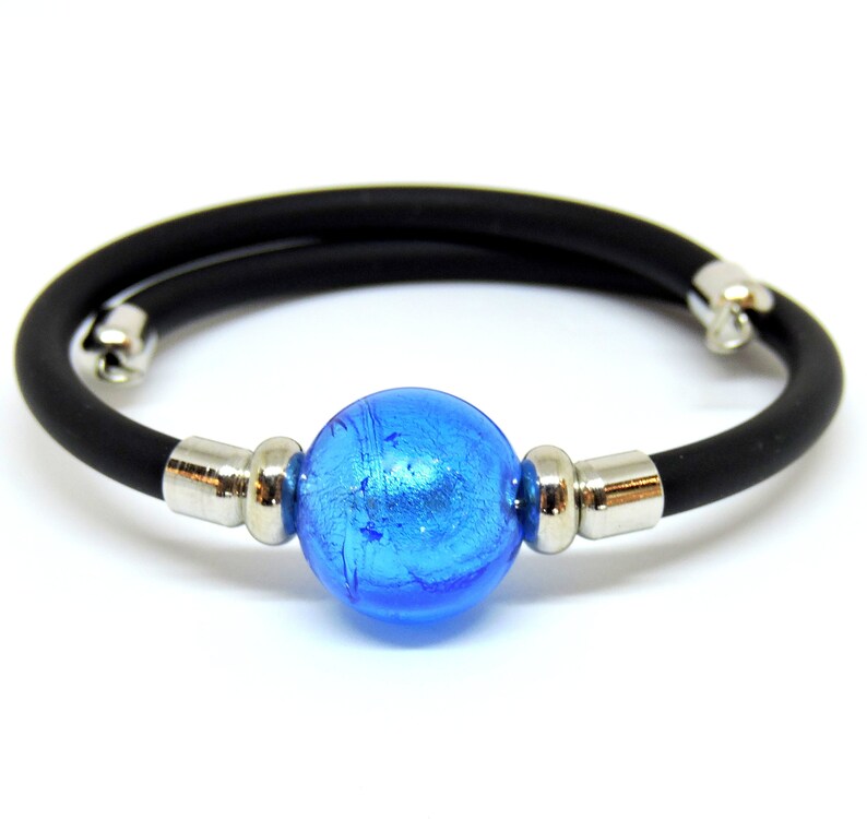 Murano Glass jewellery bracelet adjustable Murano bead hypoallergenic Murano glass adjustable bracelet Love