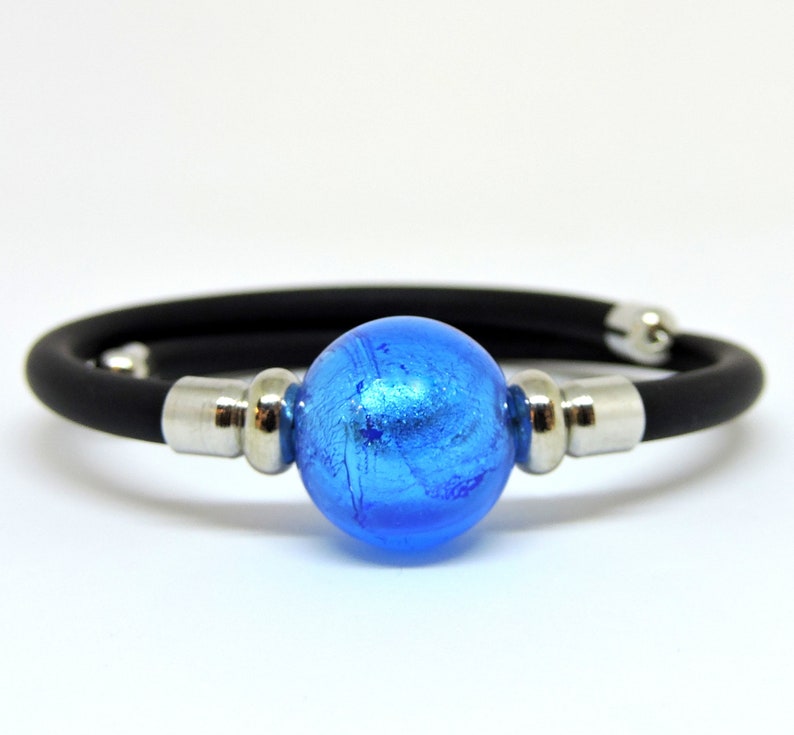 Murano Glass jewellery bracelet adjustable Murano bead hypoallergenic Murano glass adjustable bracelet Love