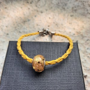 Murano glass bead Bracelet, rubber bracalet, fahion Murano glass jewelry